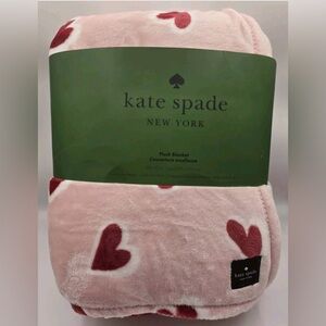 Kate Spade OVERSIZED heart Plush Blanket